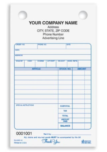 sample receipt form